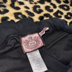 juicy couture vintage black terry cloth capris